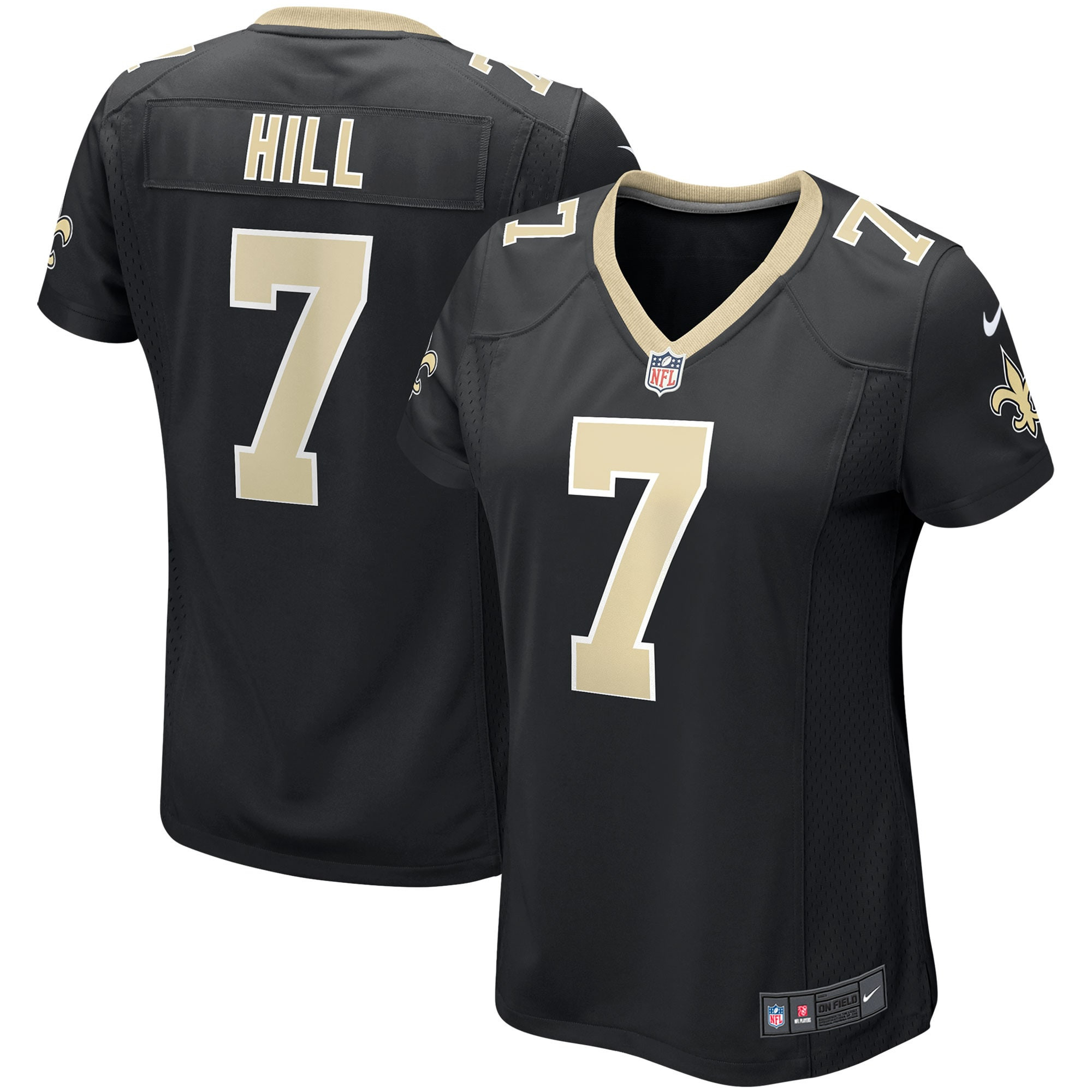 Taysom Hill New Orleans Saints Womens Game Player Jersey Black NFL