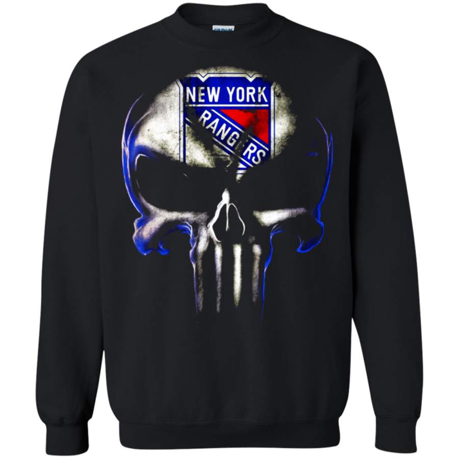 AGR New York Rangers The Punisher Mashup Ice Hockey Sweatshirt