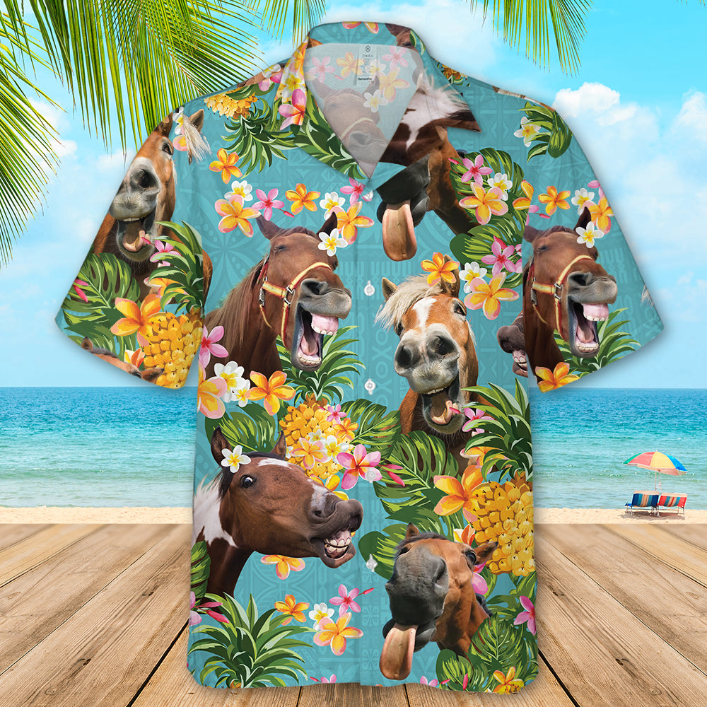 Funny Horse Beach Shirt Hawaii Ha99255