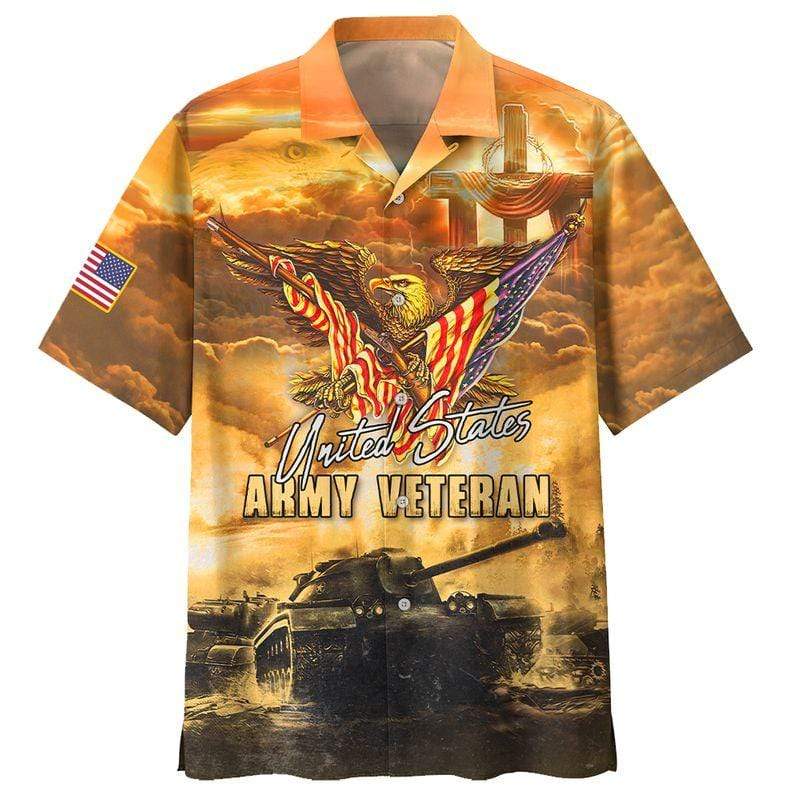 Amazing Patriot Eagle Us Army Veteran Hawaii Shirt For Men Women Adult Ha38687