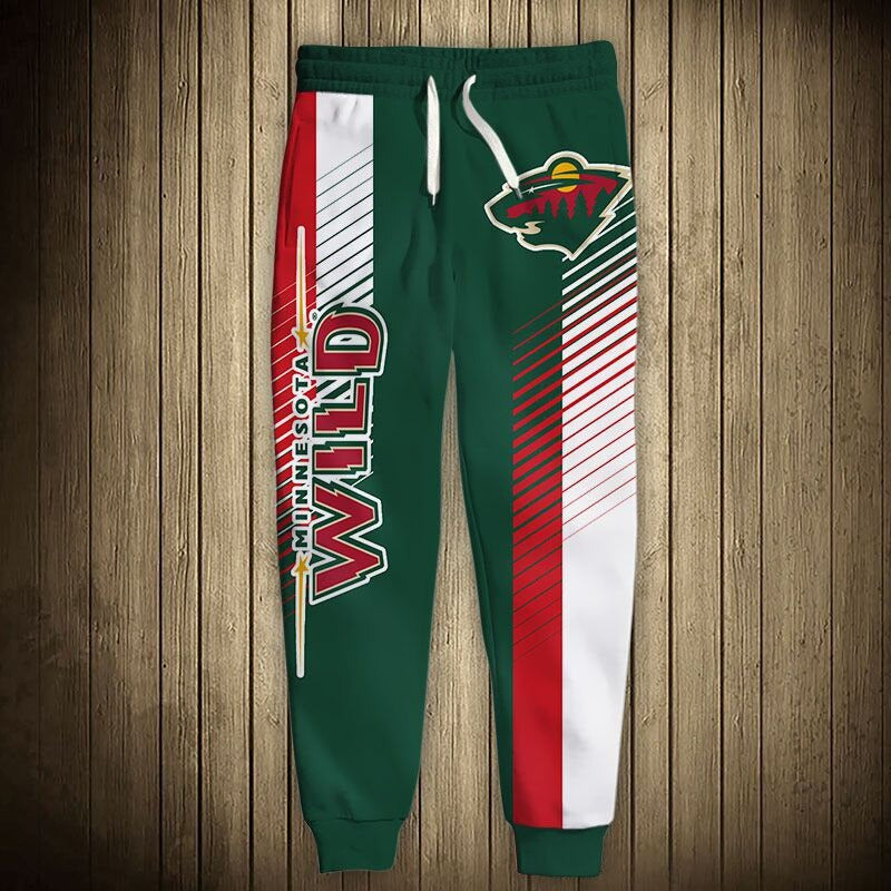 Minnesota Wild Sweatpants 3D Print