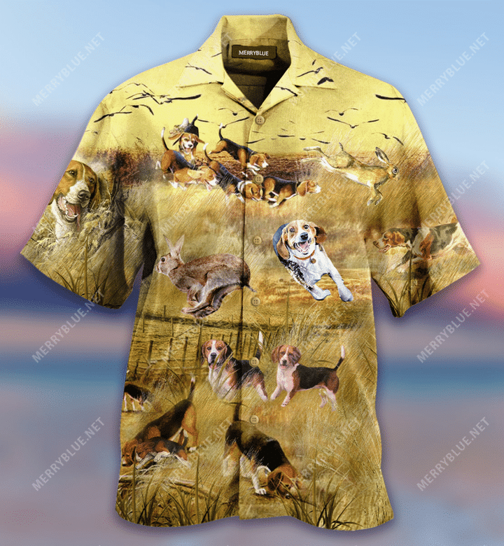 Hunting Rabbits With Beagles Hawaii Shirt Ha82588