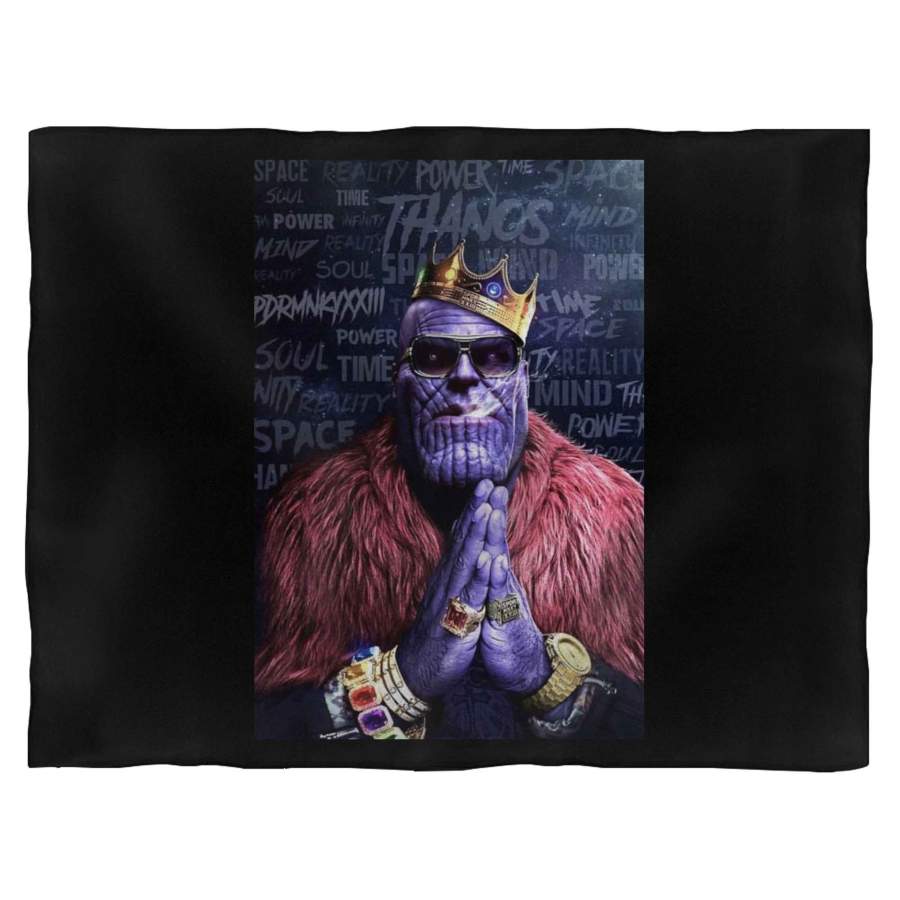 Comic Book Villain Infinity Gangster Parody High Quality Blanket