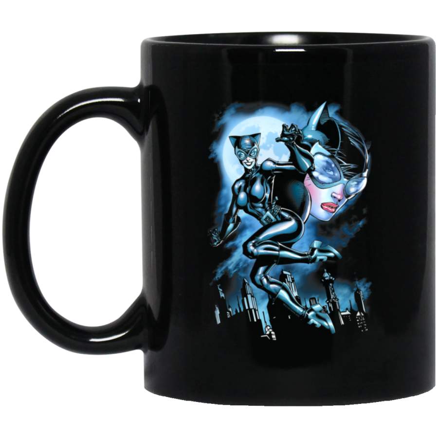 Batman Moonlight Catwoman Black 11 Oz Mug