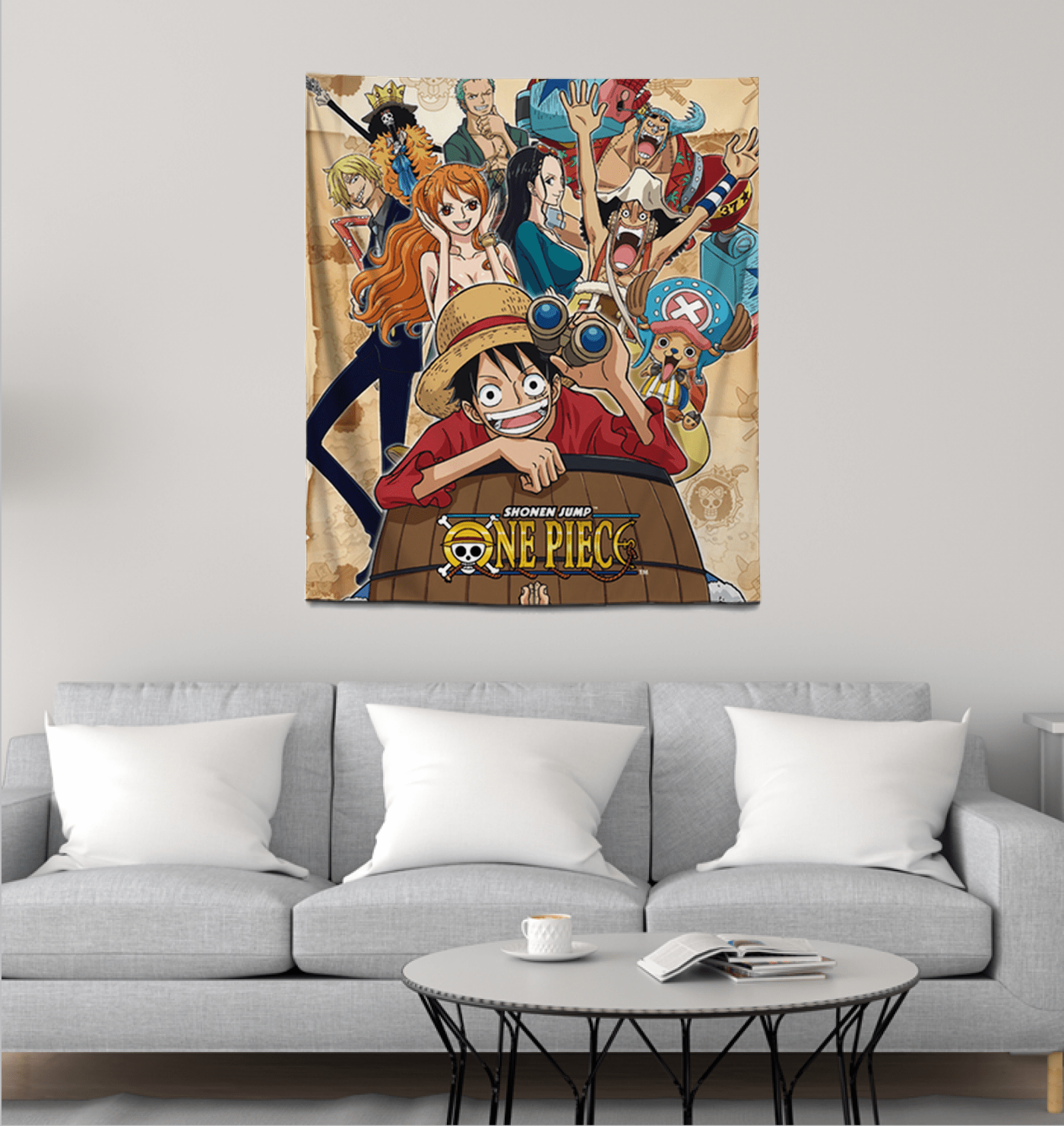 One Piece Tapestry Luffy Poster Anime Fan Gift