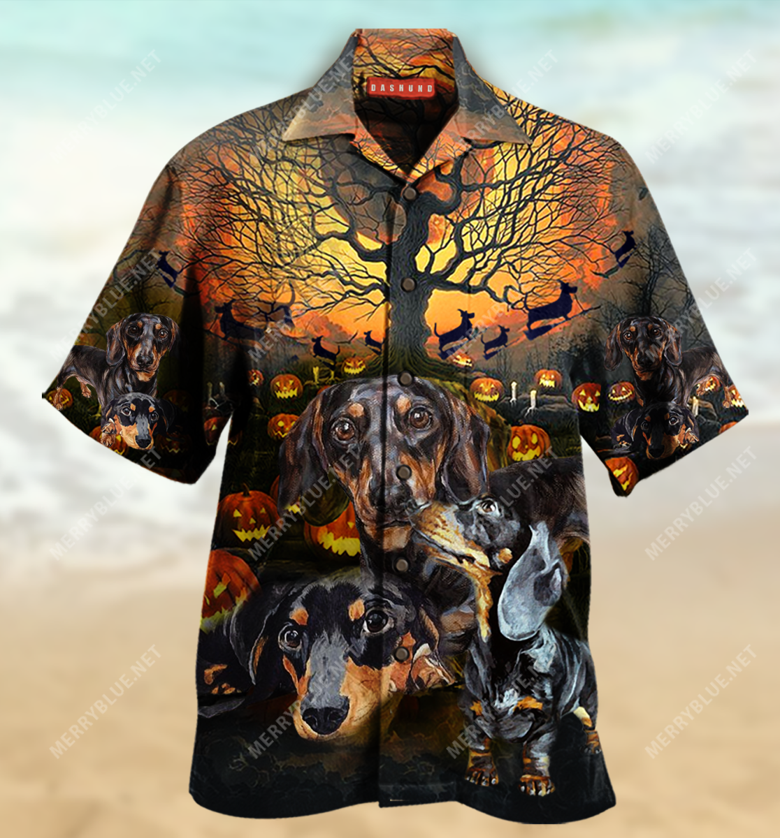 Awesome Dachshund Unisex Hawaiian Shirt