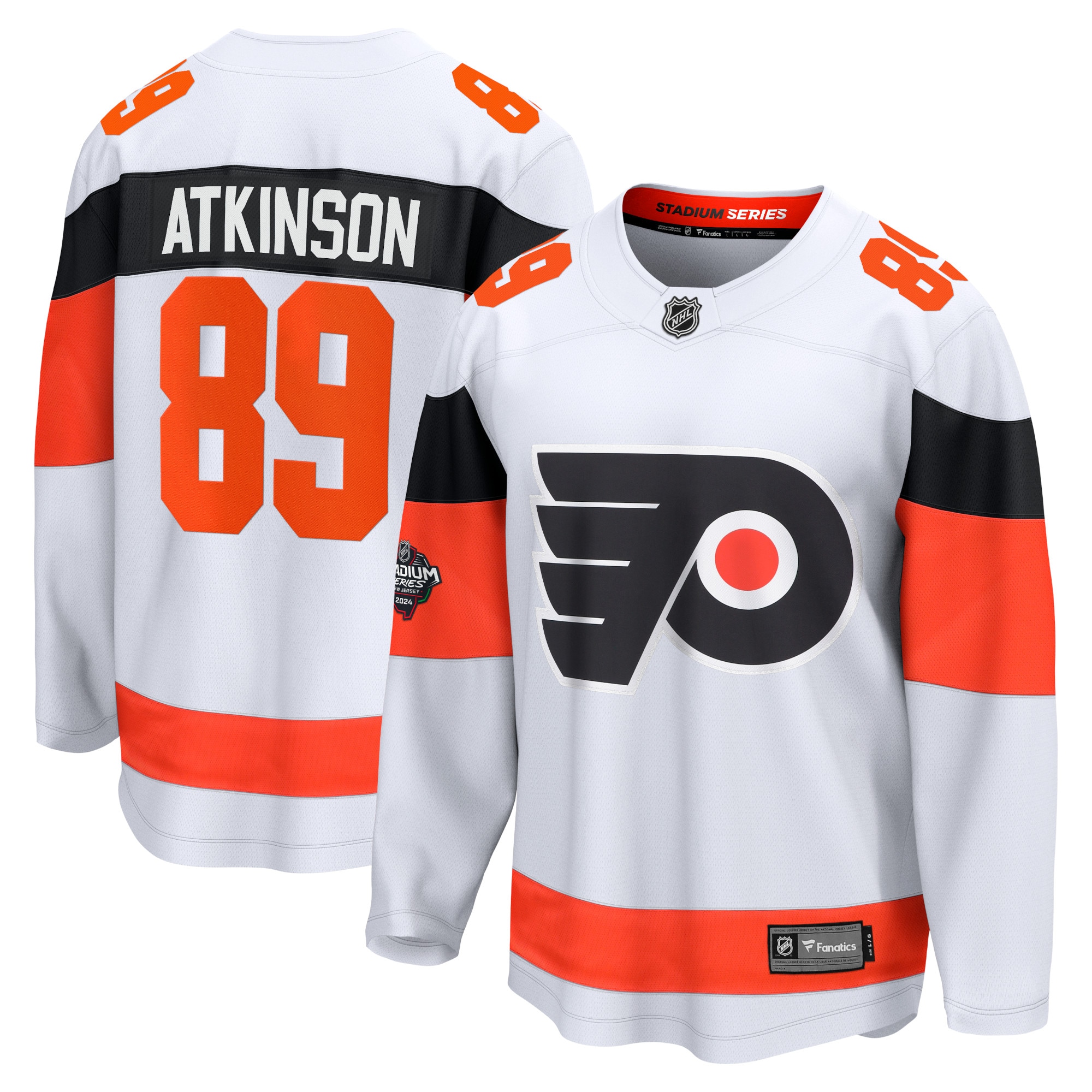 Cam Atkinson Philadelphia Flyers Branded 2024 NHL Stadium Series Breakaway Player Jersey  White