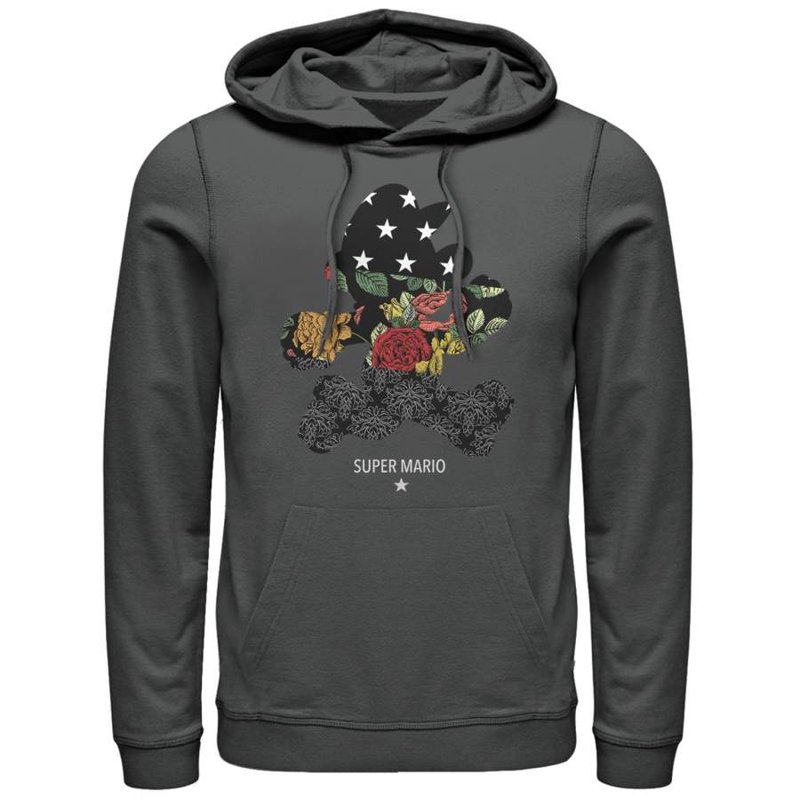 Nintendo Men’s Mario Ornate Pattern  Lightweight Hoodie