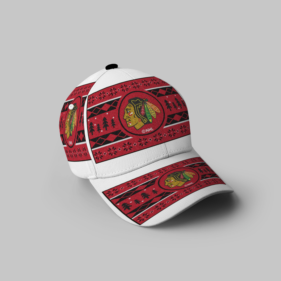 Chicago Blackhawks Emblem Symbol7 3D Printing Baseball Cap Classic Hat