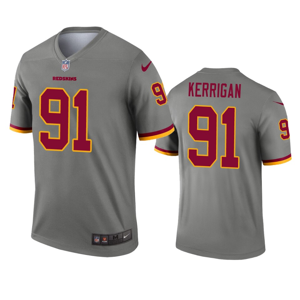 Washington Redskins Ryan Kerrigan Gray Inverted Legend Jersey