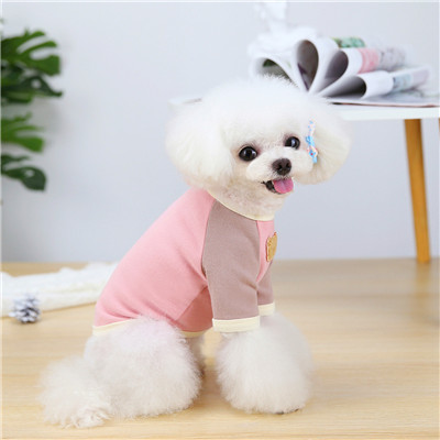 Cute Bear Pattern Dog Clothes Pure Cotton Dog Hoodies Sweatshirt For Small Dogs Chihuahua Puppy Cat TShirt Pajamas Bottom Shirts alx