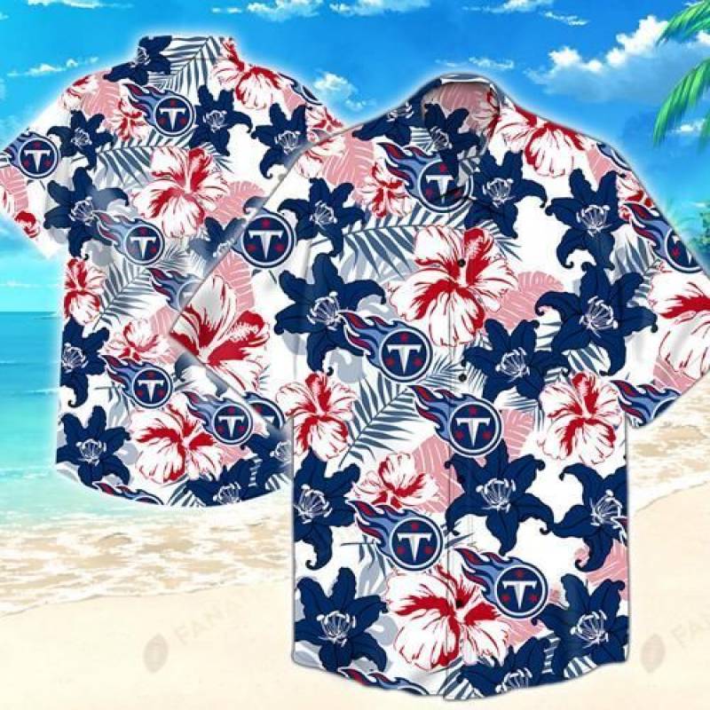 Tennessee Titans Flower Hawaii 3D Shirt