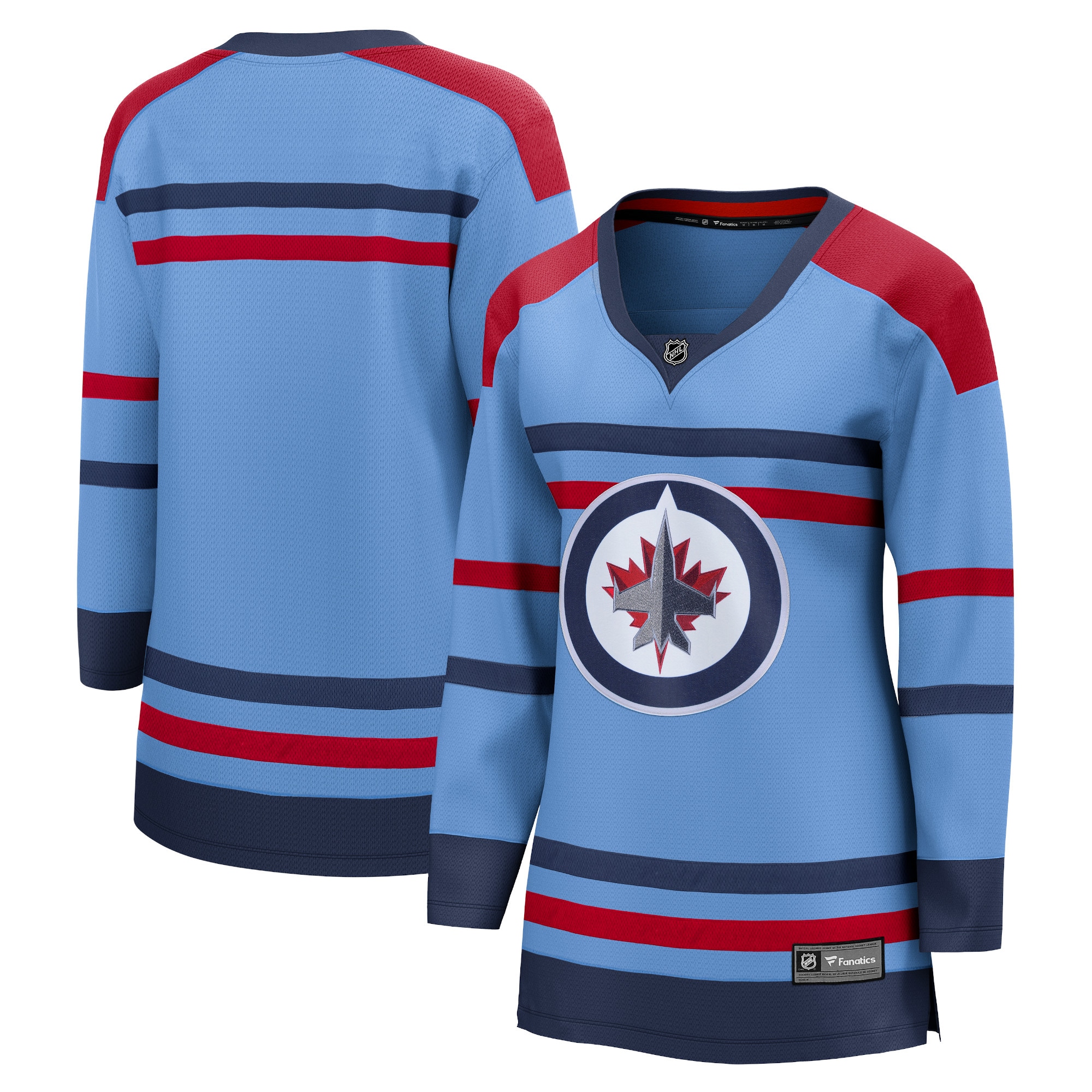 Winnipeg Jets Branded Women's Anniversary Premier Breakaway Jersey – Light Blue