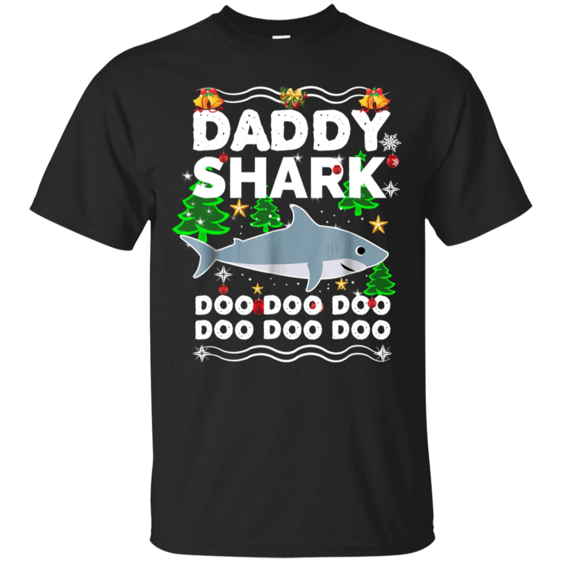 Check Out This Awesome Daddy Shark Doo Doo Doo Christmas Funny Shirt Cotton Shirt