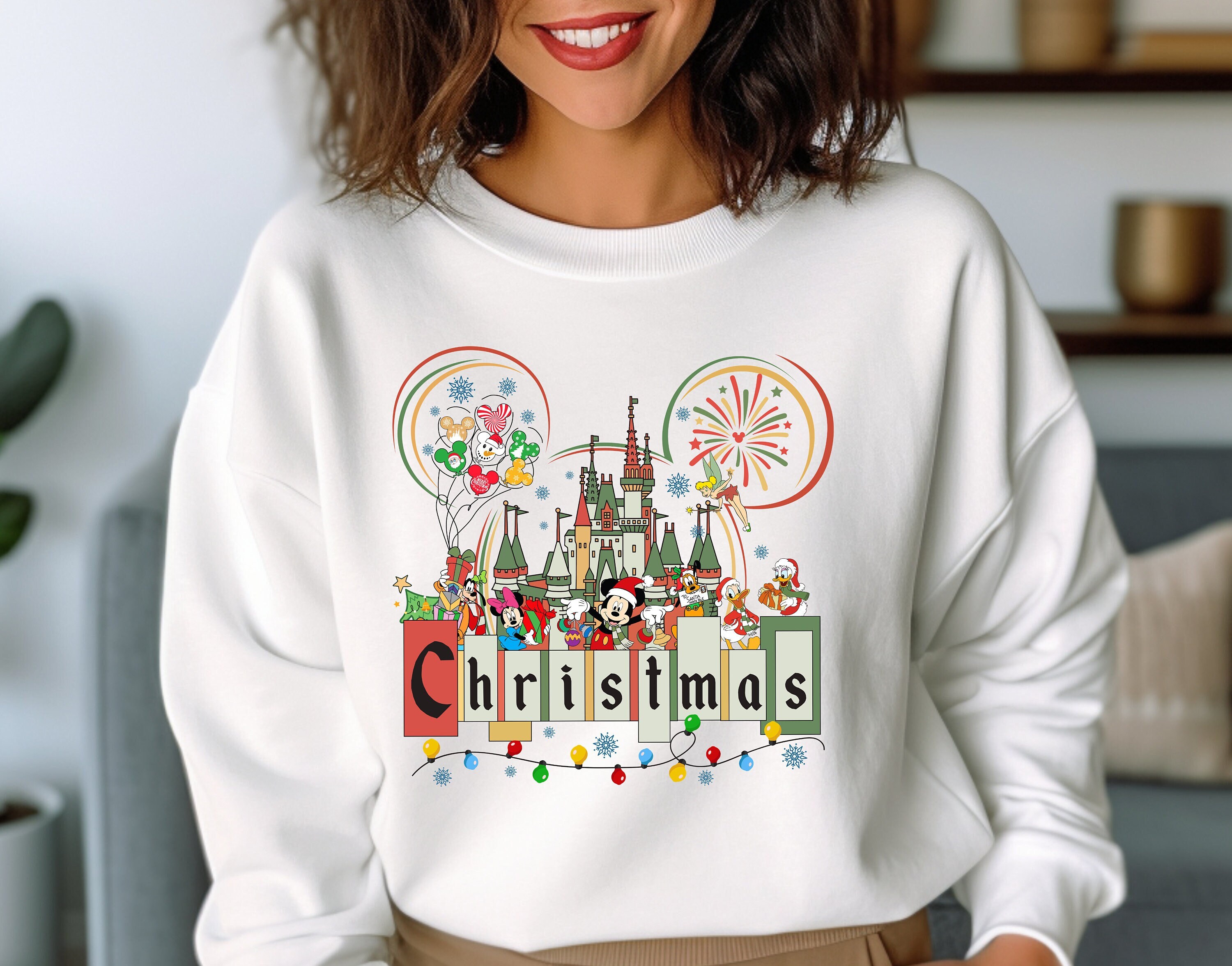 Disney Christmas Sweatshirt, Disney Sweatshirt, Family Christmas, Christmas Mouse And Friends, Christmas sweater, Merry Christmas, funny