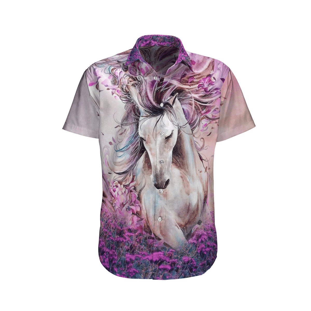 Horse Purple Unique Design Unisex Hawaii Shirt For Men And Women Ha27744