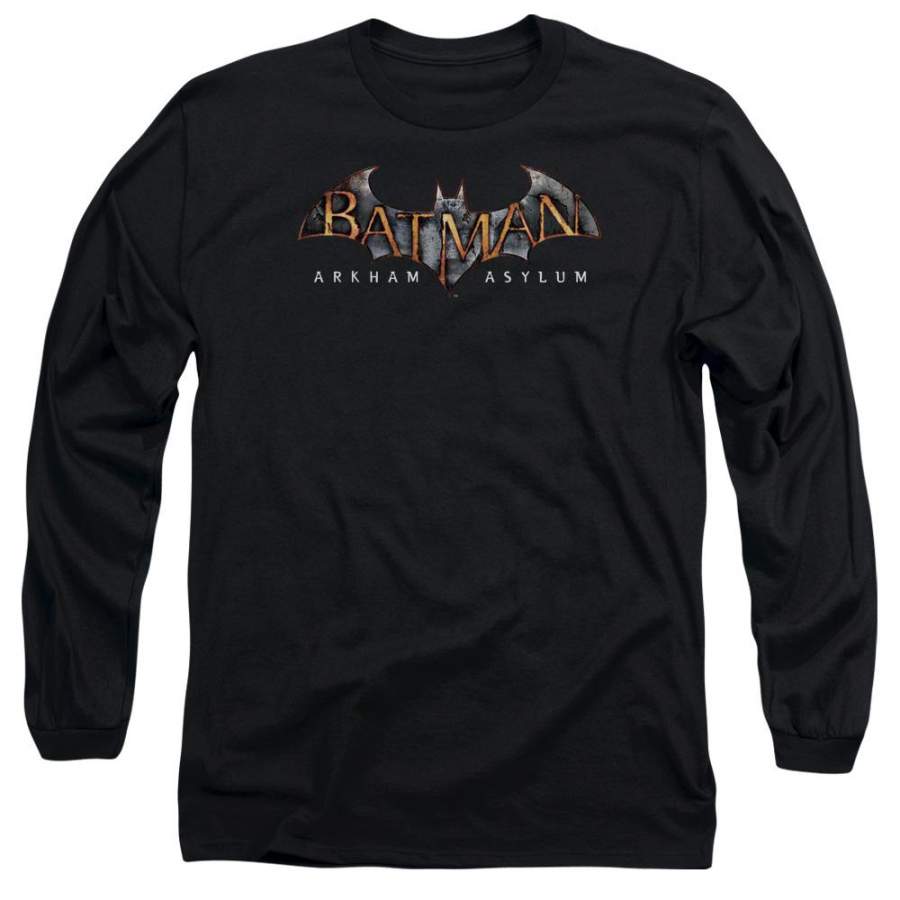 Batman Aa – Arkham Asylum Logo Long Sleeve Adult 18/1