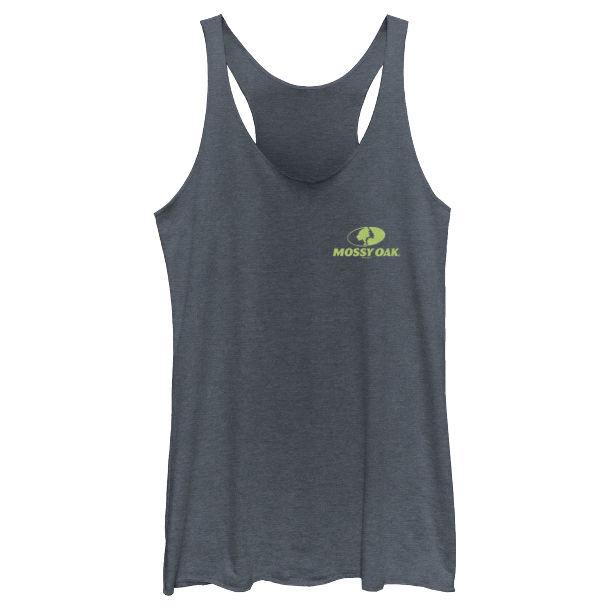 Women’S Mossy Oak Small Green Classic Logo Racerback Tank Top