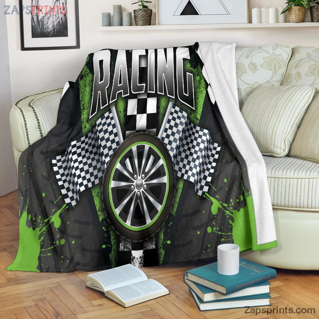 Gift For Racing Lover – Racing Pistachio Blanket – Gift For Friends