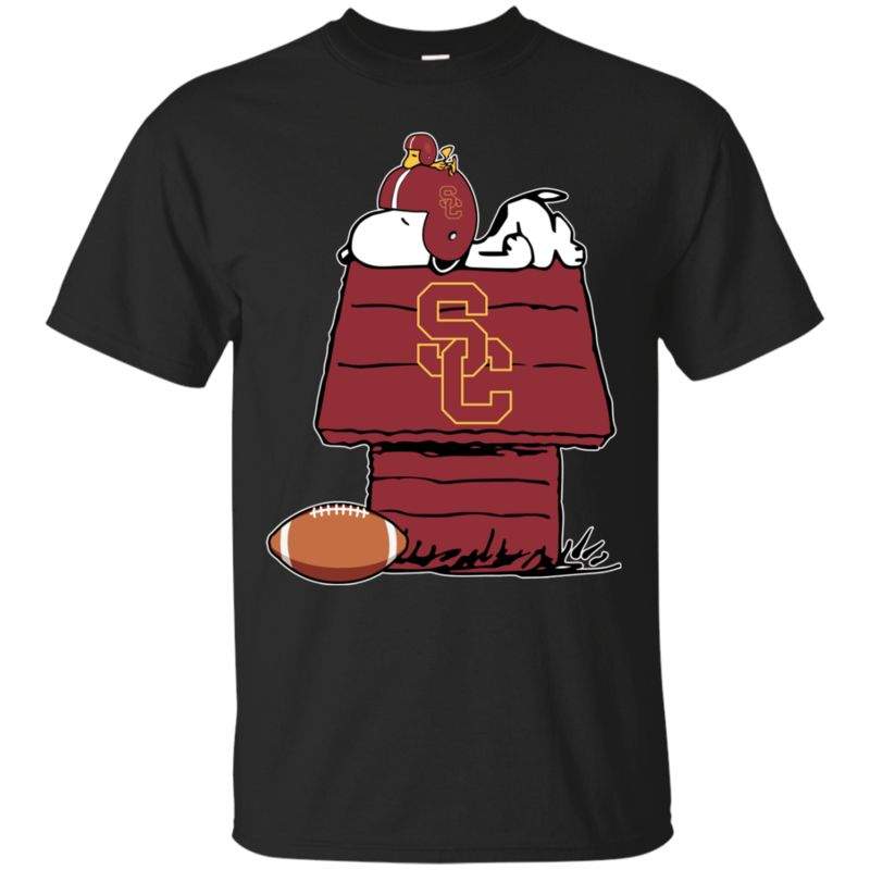 Usc Trojans Snoopy And Woodstock Waiting For Football Season Long Sleave  T-shirt