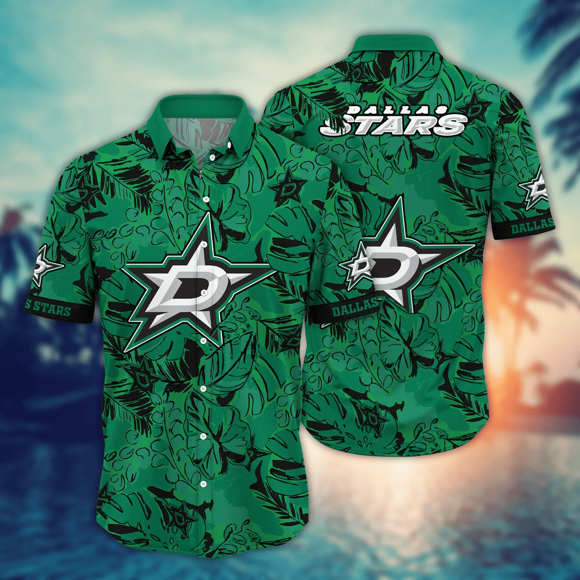 Dallas Stars Nhl Hawaiian Shirt Sprinklers Aloha Shirt