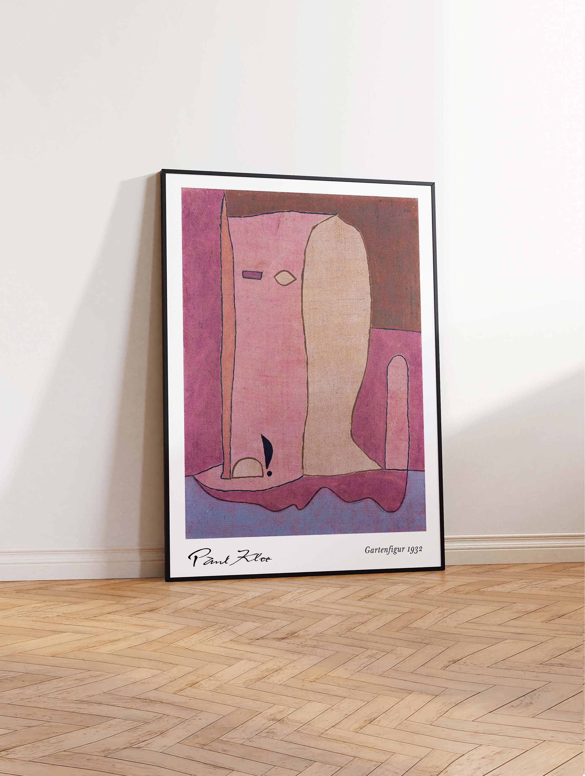 Paul Klee Exhibition Poster, Klimt Gartenfigur Print, Klee Art Print, Modern Art Print, Klee Print, Wall Art Poster Print – Sizes A2 A3 A4