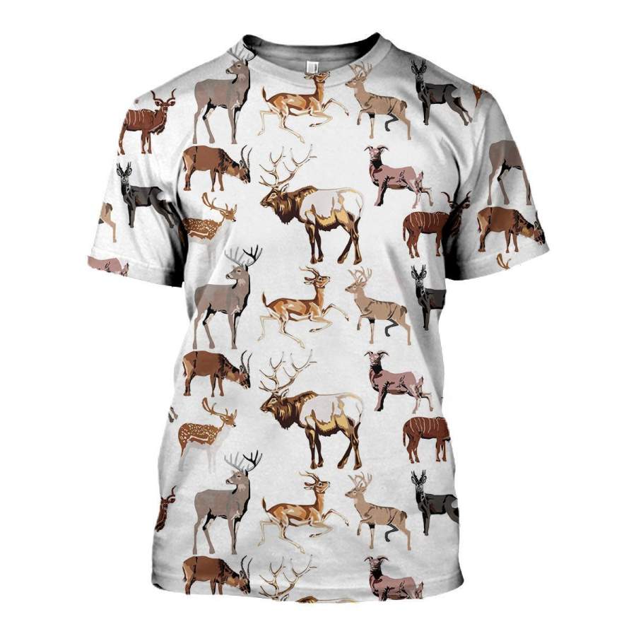 3D All Over Printed Hunting Deer Shirts and Shorts