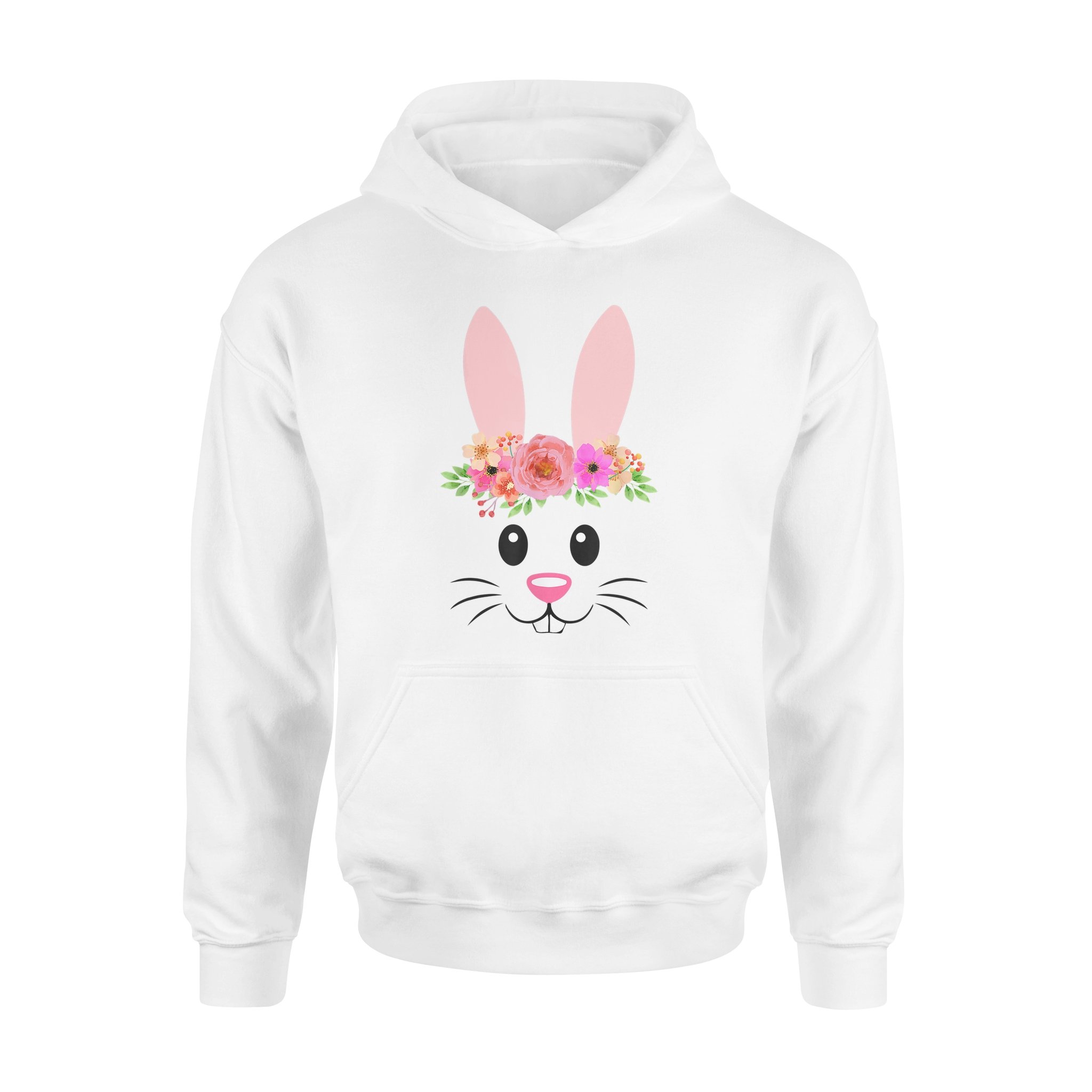 Cute Easter Bunny Face Shirt For Girls And Toddlers – Standard Hoodie