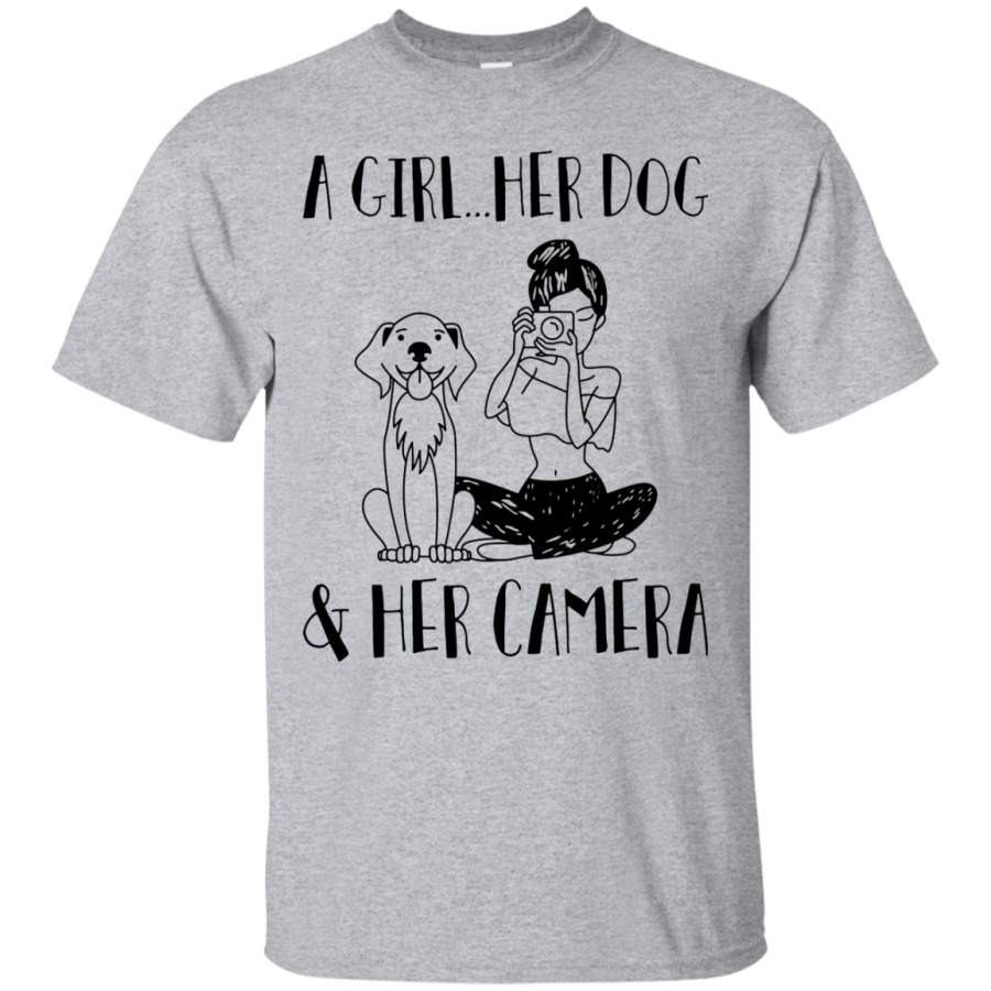 AGR A Girl, Her Dog and Her Camera Shirt