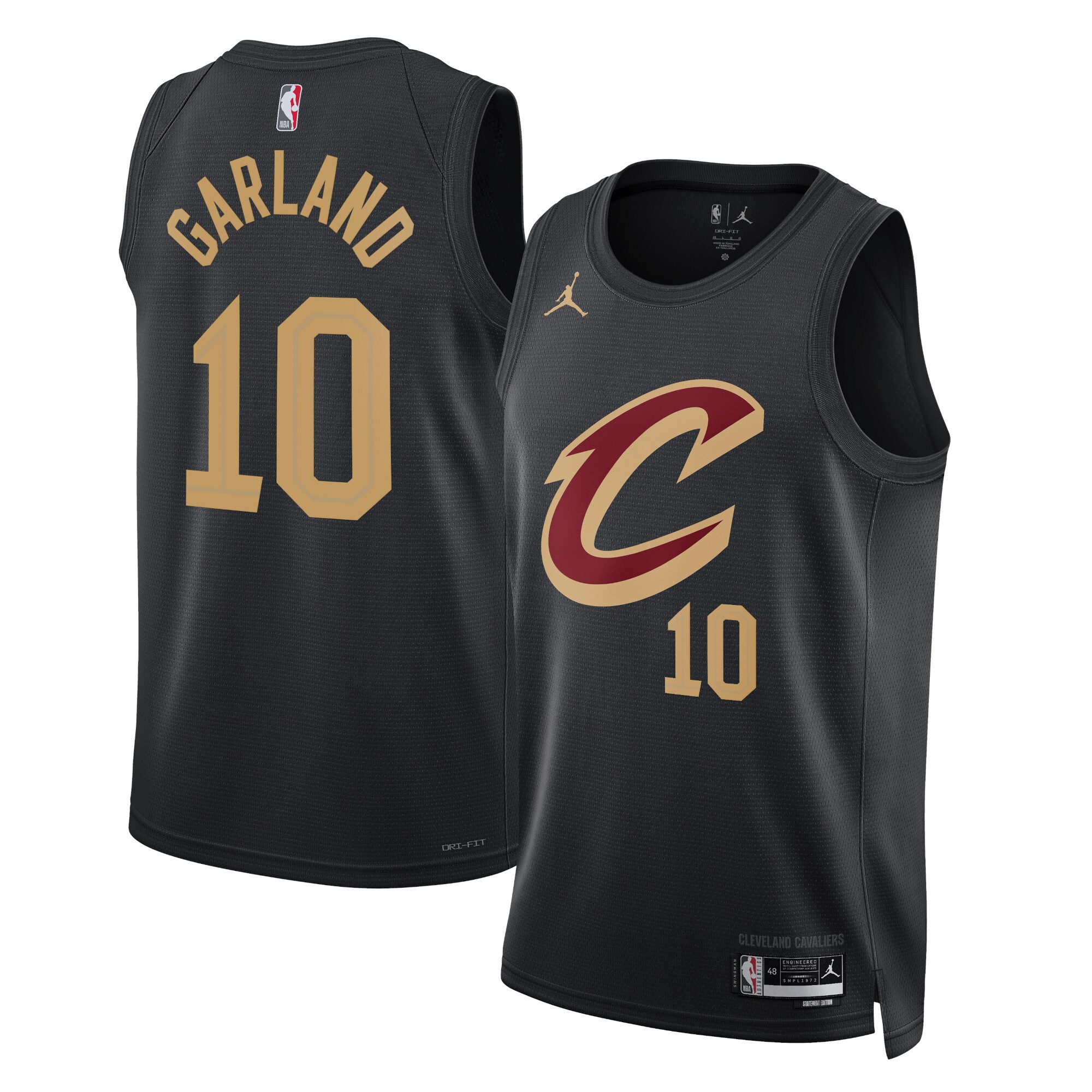 Cleveland Cavaliers Jordan Statement Edition Swingman Jersey – Black – Darius Garland – Unisex