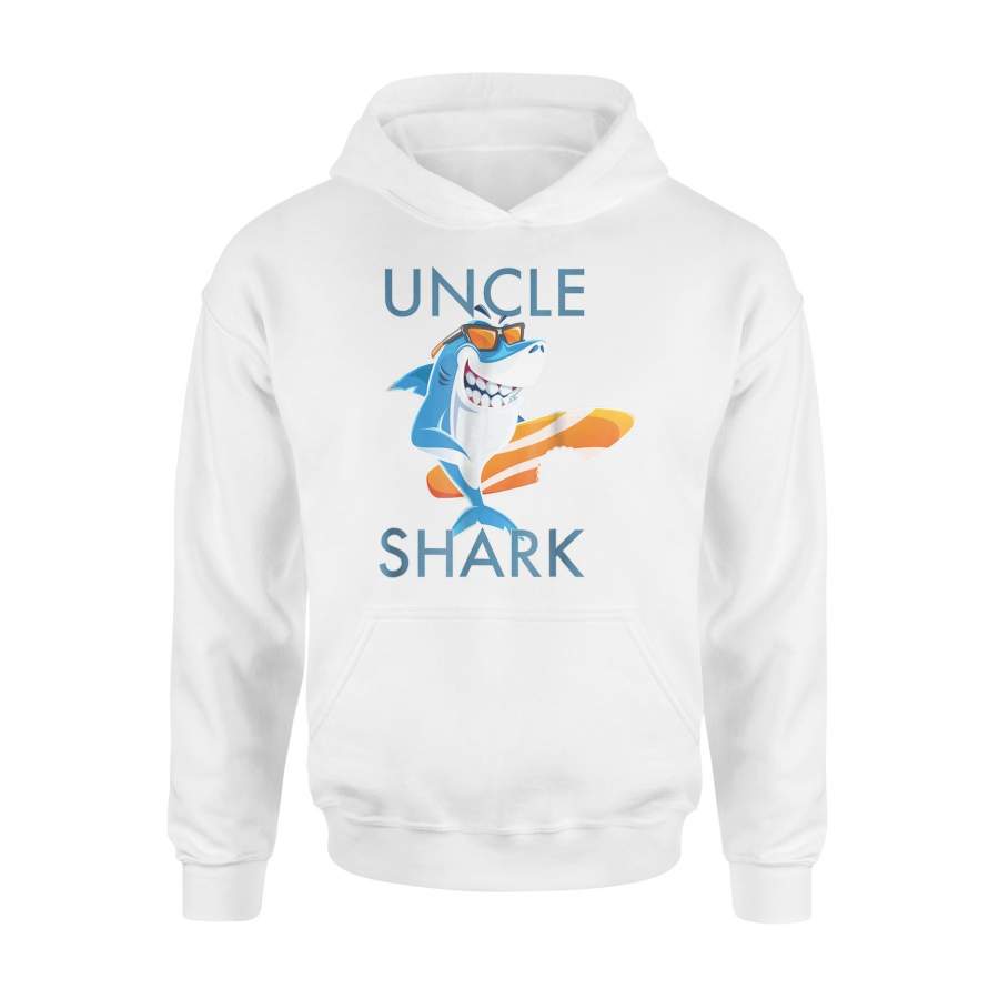 Cool Uncle Shark Family Matching Holidays Premium Hoodie