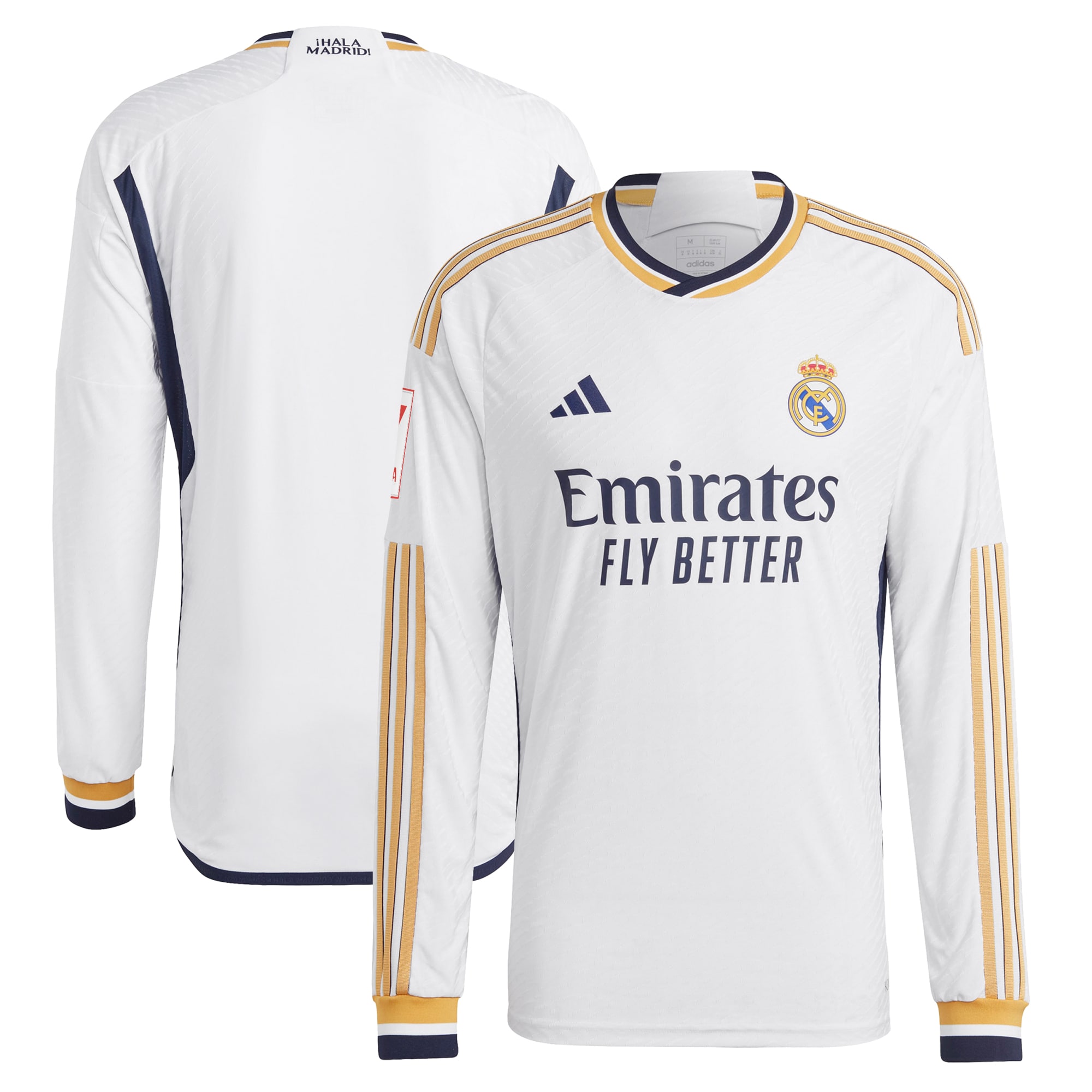 Real Madrid Home 2023/24 Authentic Long Sleeve Jersey – White