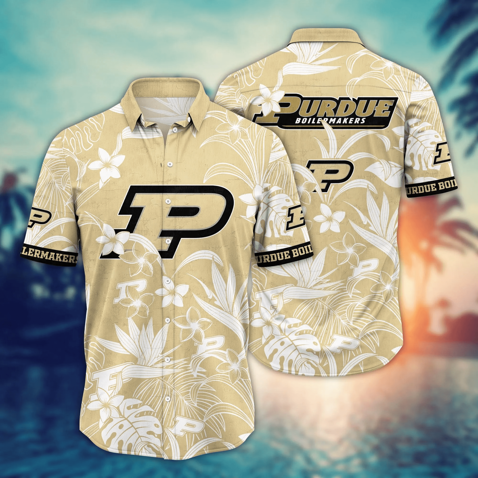 Purdue Boilermakers NCCA Hawaiian Shirt Beer Gardenstime Aloha Shirt