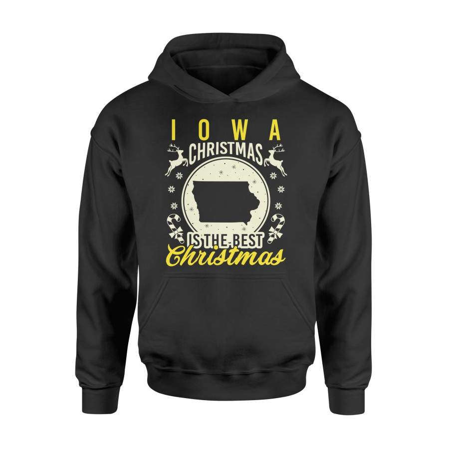 Iowa Christmas Is The Best Christmas   Hoodie