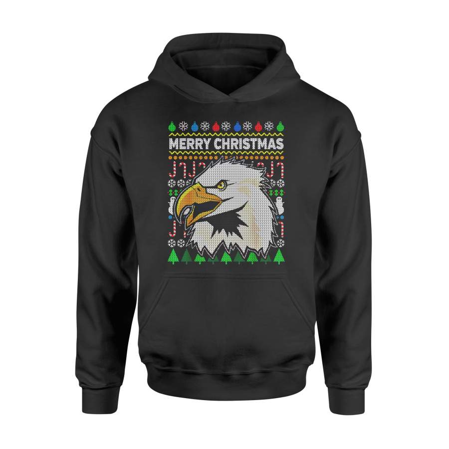 Christmas gift idea Eagle Ugly tacky Xmas Crazy T-Shirt – Standard Hoodie