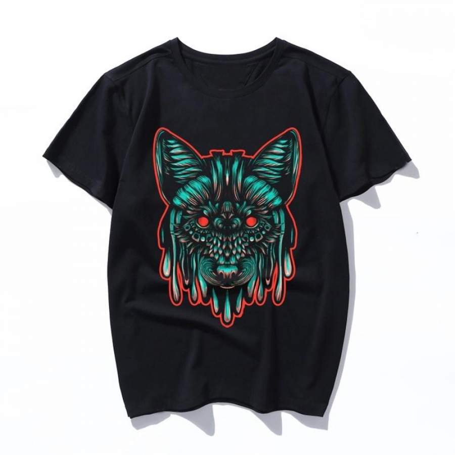 fox color Female T-shirt Summer Short Sleeve Letter Inscription Print Casual T-shirts Fashion Women men Harajuku Tumblr Quotes Tee