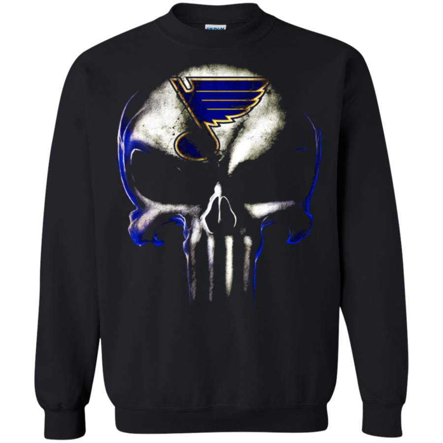 AGR St. Louis Blues The Punisher Mashup Ice Hockey Sweatshirt