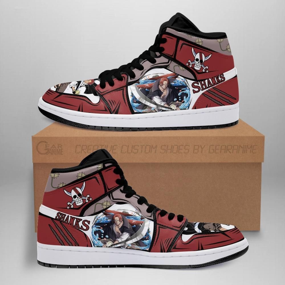 Yonko Red Hair Shank Sneakers Custom Anime One Piece Shoes Unisex Men Women