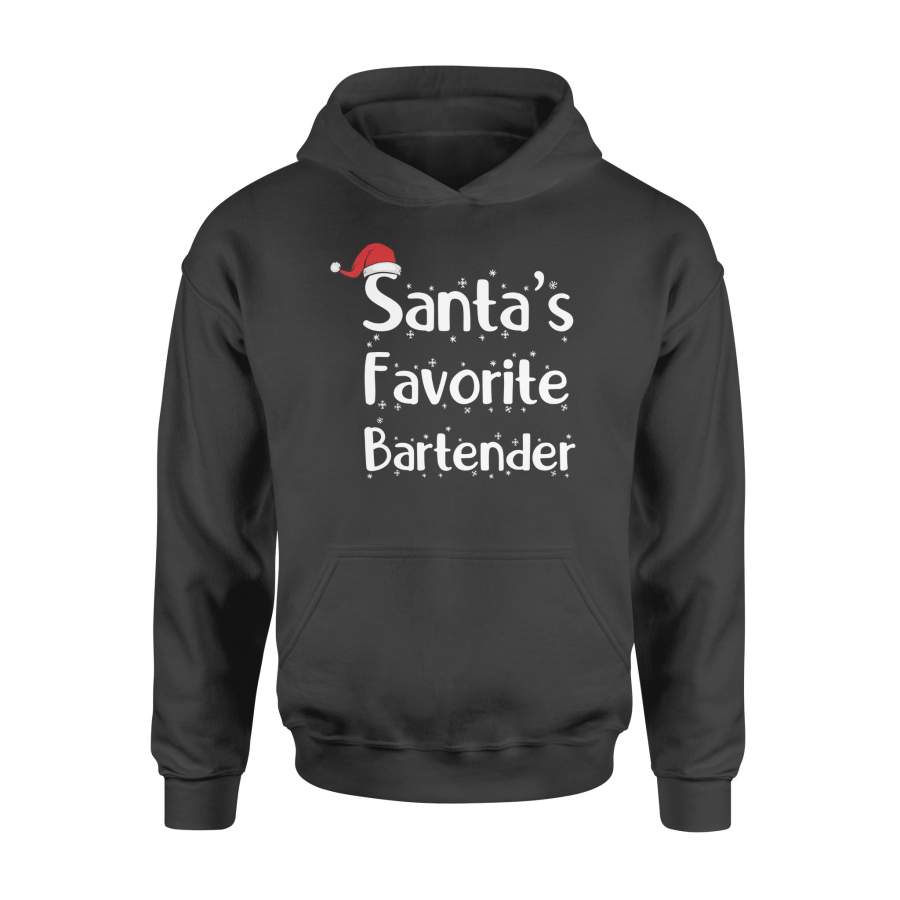 Dngfashion ‘s Cute Christmas Santa’s Favorite Bartender – Standard Hoodie