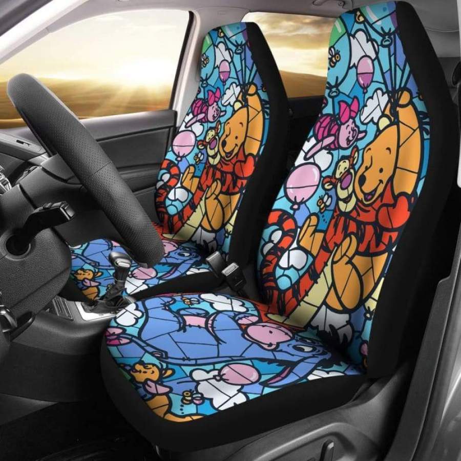 Pooh Piglet Eeyore Tigger Car Seat Covers