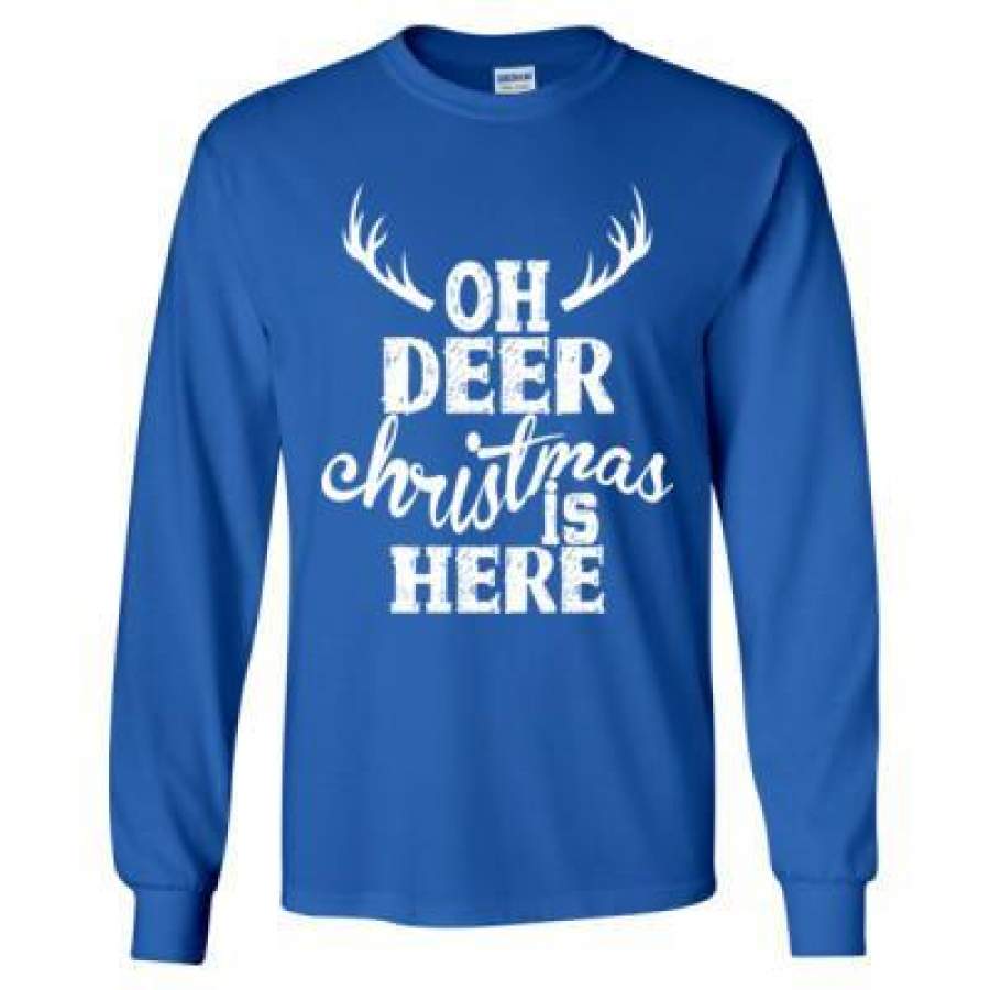 AGR Oh Deer Christmas Is Here – Long Sleeve T-Shirt