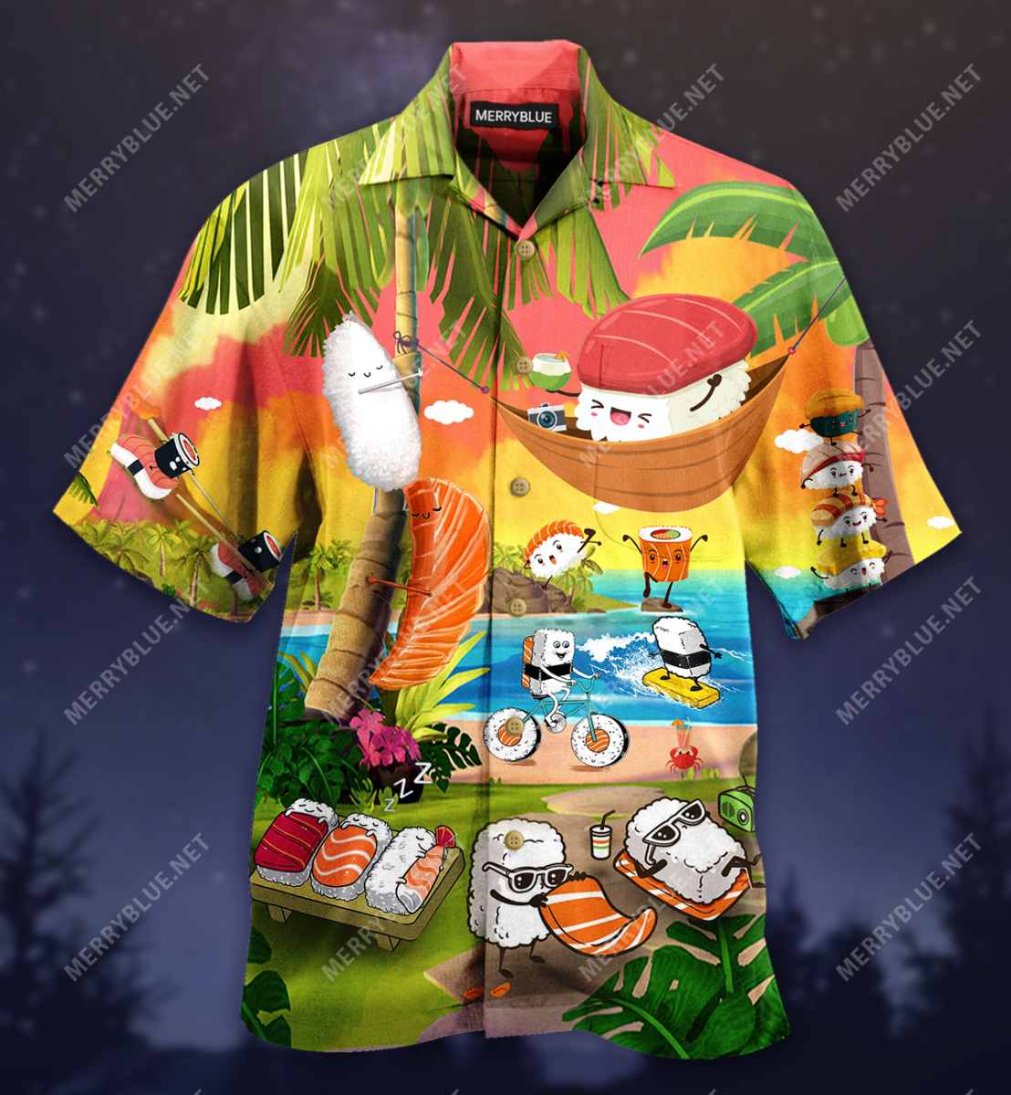 Aloha Sushi Unisex Hawaiian Shirt