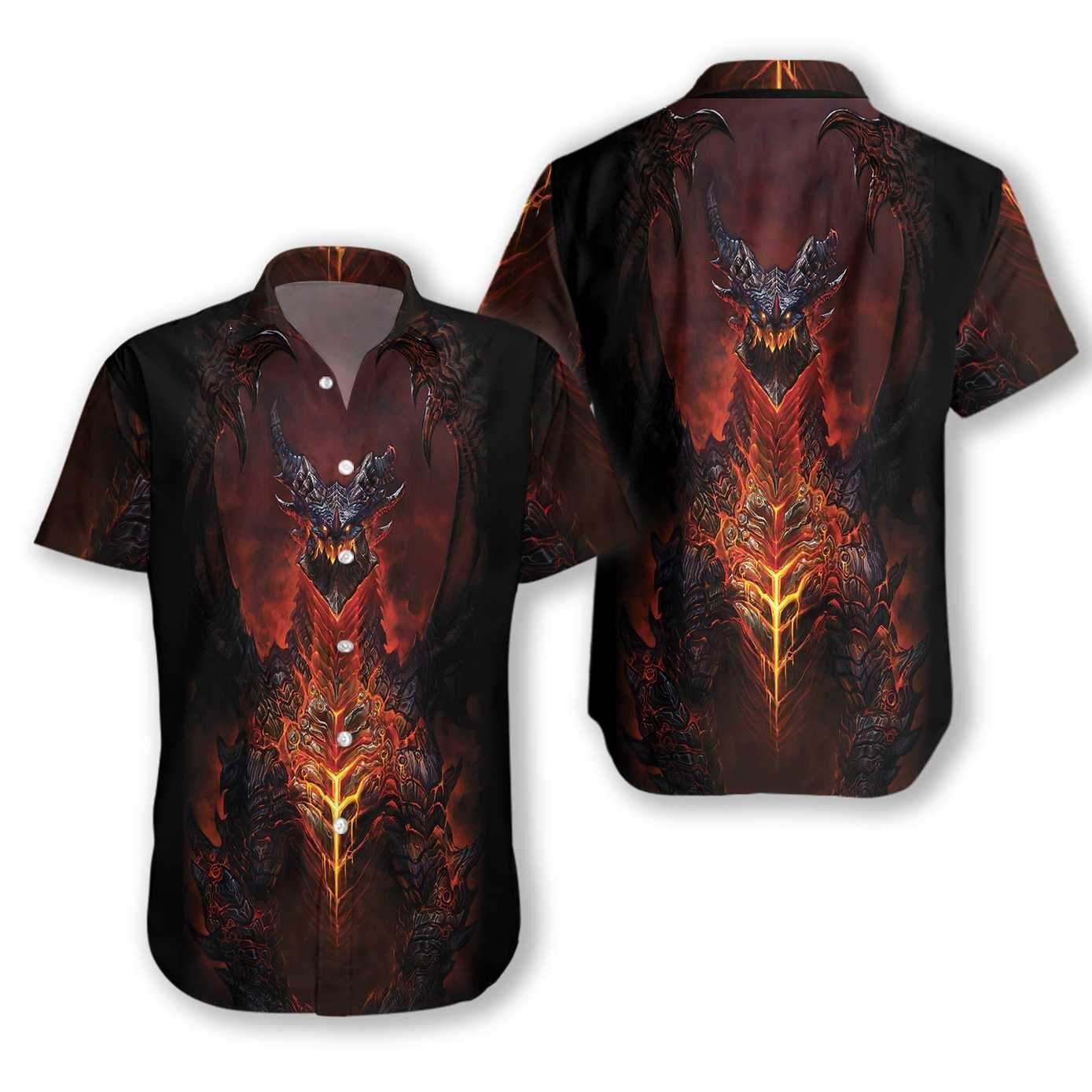 Volcanic Dragon Chest Ez21 2312 Hawaiian Shirt