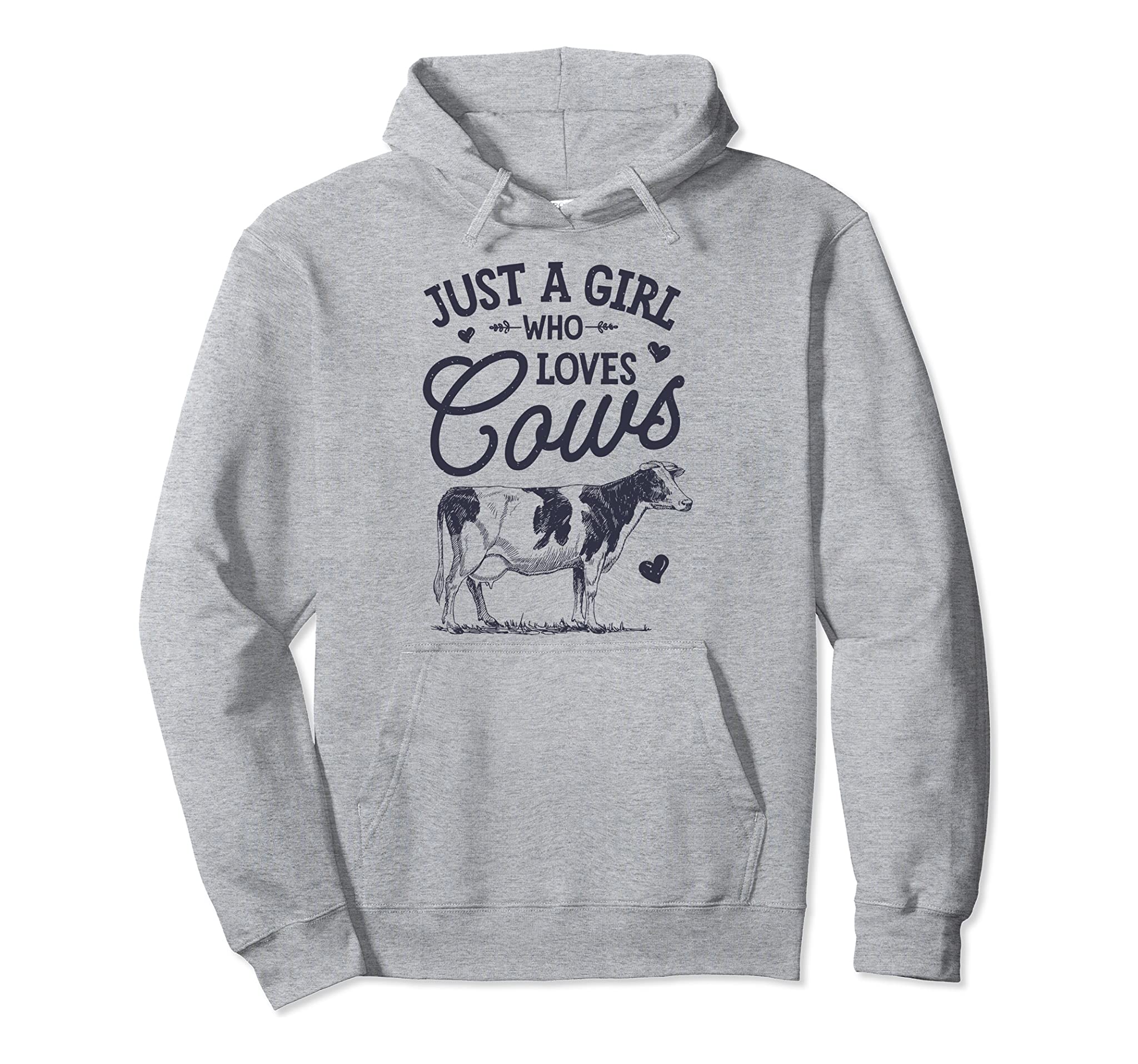 Just A Girl Who loves Cows Hoodie Cow Lovers Farm Women Gift