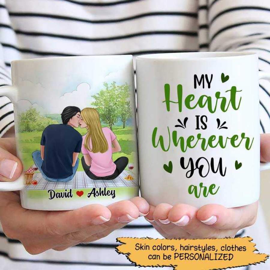 Picnic Couple Valentine Park Date Personalized AOP Mug