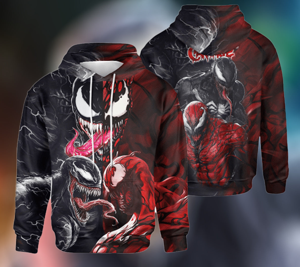 Venom & Carnage Hoodie, Venom Let There Be Carnage Hoodie, Anti-Hero Venom Hoodie, Unisex, Hoodie, Zip Hoodie, T-Shirt By Blueshirtfarm Fashion
