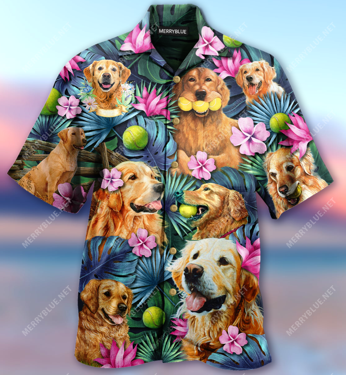 When Everything In Life Fails – Hug A Golden Unisex Hawaiian Shirt