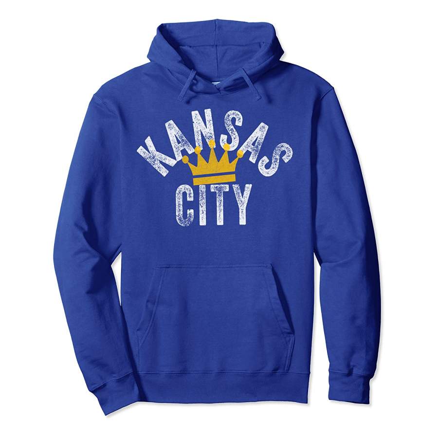 Kc Baseball Crown Town Royal Blue Kansas City Original Kc Pullover Hoodie Unisex 3D All Over Print