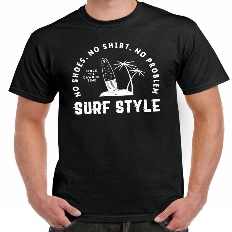 Surf Style T-shirt - No shoes, No shirt, No problem