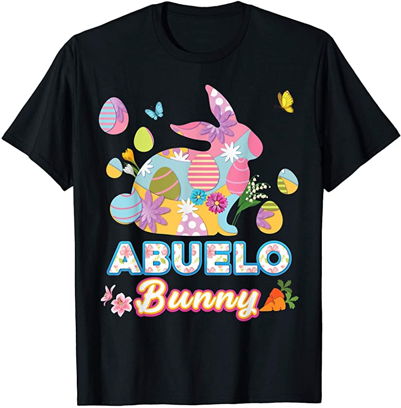 Abuelo Bunny Cute Easter Eggs Family Matching Egg Hunt Day T-Shirt